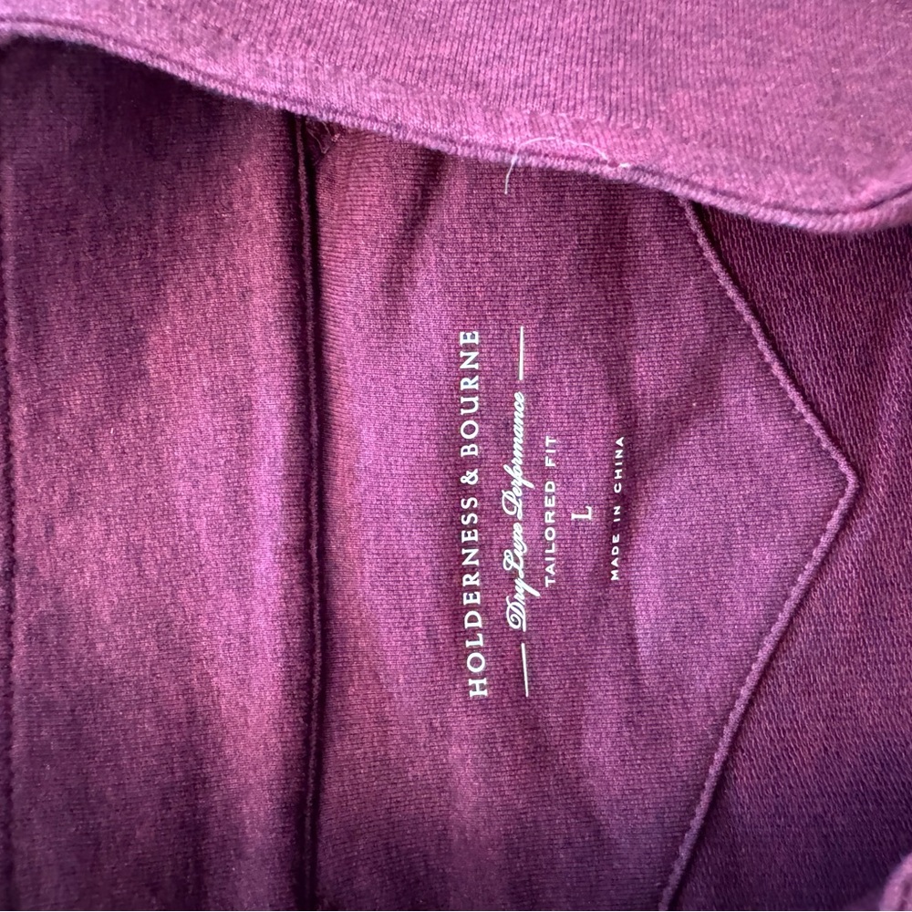 Men’s H&B Large Burgundy quarter zip NWOT unworn